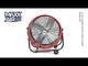 24 In. 2-Speed Tilting Direct Drive Drum Fan