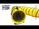 8 In. Axial Confined Space Ventilator with Polyvinyl Hose